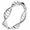 Silver, variant on DNA Helix Ring Stainless Steel Science Statement Ring, Double Helix Biology Gift for Science Lovers, STEM Students, Lab Workers, US Sizes 5-10