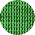 thumbnail image 1 of Ahgly Company Machine Washable Indoor Round Transitional Deep Emerald Green Area Rugs, 3' Round, 1 of 7