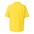 thumbnail image 6 of Havenx Golf Polo Shirts for Men Short Sleeve 3-Button Shirt Collared Fast Dry Polos Shirt Classic Fit Summer Work Business Top,Yellow 2XL, 6 of 6