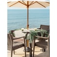 thumbnail image 3 of Outdoor Tablecloth with Umbrella Hole for Patio/Picnic/Party/Camping, Summer Palm Leaves Waterproof Table Cloth Square Cover Washable, Tropical Botanical Farmhouse Rustic (60"x 60"), 3 of 9