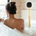 thumbnail image 5 of 1Pc Back Scrubber for Shower Bath Silicone Body Brush with Long Handle for Skin Exfoliating Black, 5 of 7