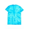 thumbnail image 2 of Teal Tie Dye Shirt - Unisex Summer Casual Short Sleeve Tee, 2 of 3