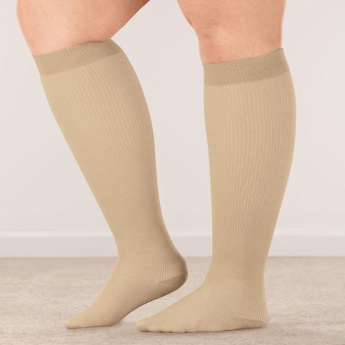 Silver Steps™ Wide Calf Compression Socks, 815 mmHgXLTan Walmart