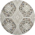 thumbnail image 2 of Addison Rugs Mayfield Premium Machine Washable Transitional Tribal Ivory Round Rug, 8' x 8', 2 of 8