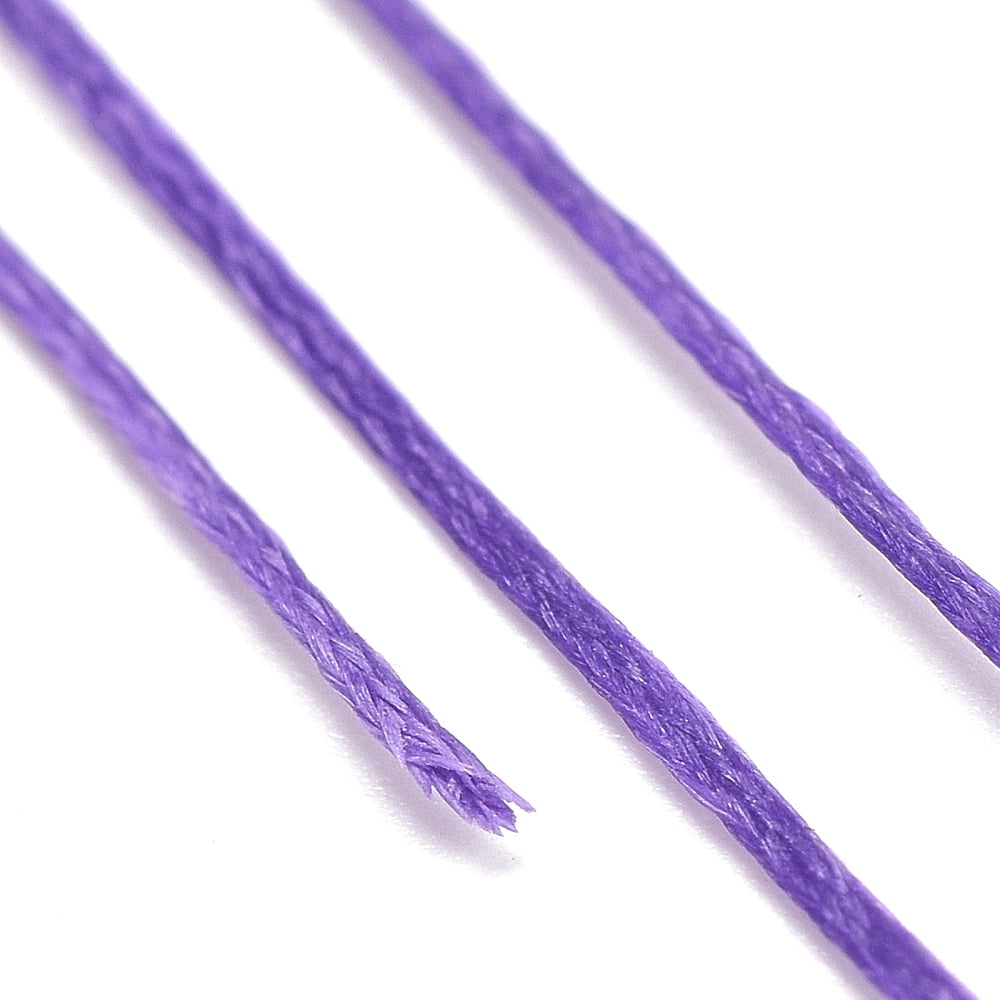 Waxed Polyester Cord Micro Macrame Cord Waxed Sewing Thread Flat Mixed color 0.8mm about 284.33 yards(260m)/roll
