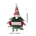 thumbnail image 3 of Christmas Gnome Wreath, Festive Holiday Door Decoration, Durable Handmade Christmas Wall Hanging with Easy-to-Hang Loop, Versatile Seasonal Decor for Front Door or Indoor Use, 3 of 6