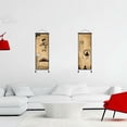 thumbnail image 2 of Jiibva Chinese Scroll Painting Zen Wall Hanging Painting Retro Wall Decoration for Living Room Bedroom Office Home Accessory, 2 of 7
