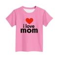 thumbnail image 4 of Zpanxa T-Shirts d'Été pour Filles Imprimé de la Fête de l'Indépendance Col Rond Manches Courtes Haut Polyester Spandex 3-4 Ans, 4 of 6