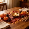 thumbnail image 6 of MMJ Maple Leaf Shaped Candle Holder Ceramic European Style 6.69in Tabletop Aromatherapy Tray Fall Thanksgiving Decor, 6 of 6