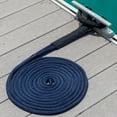 thumbnail image 3 of Sailors Locker Blue 5/8" inch x 25' foot Double-Braided Nylon Dock Line with chafe protected 24" inch pre-spliced eye loop, 2-Pack, 3 of 6