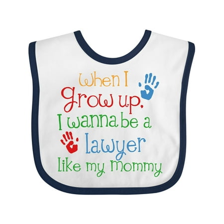 

Inktastic Lawyer Like Mommy Gift Baby Boy or Baby Girl Bib