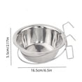 thumbnail image 3 of Hanging Stainless Steel Dog Crate Bowls 3 Pack, Non Spill Deep Pet Food and Water Feeder Bowls for Dogs and Cats, Clip On Removable Easy Clean Kennel and Cage Bowl Set, 3 of 7