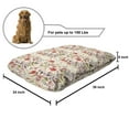 thumbnail image 2 of Spring Pet Bed, Romantic Springtime Composition with Various Types of Flowers on Cream Background, Resistant Pad for Dogs and Cats Cushion with Removable Cover, 24" x 39", Multicolor, by Ambesonne, 2 of 4