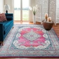 thumbnail image 5 of Safavieh  Evoke Tamera Vintage Boho Medallion Rug Fuchsia/Navy 8'  x  10' 8' x 10' Blue Rectangle, 5 of 5