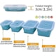 thumbnail image 3 of Set Of 4 Collapsible Silicone Food Storage Container With Bpa Free, 3 of 5