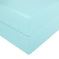 thumbnail image 4 of Ntbay 2 Pack 100% Brushed Microfiber Fitted Crib Sheets, Ultra Cozy and Soft Crib Sheet for Standard Crib and Toddler Mattresses, Boys, Girls, Unisex, 28" x 52", Aqua, 4 of 5