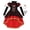 Peach Queen, variant on URSOFINE Women's Heart Queen Costume Set, Black Red Lace High Low Dress with Crown Gloves for Halloween Fancy Dress Party