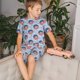 thumbnail image 4 of Balery Donut with the USA Fag Conjunto de Pijama Infantil de Manga Corta con Estampado – Ropa de Dormir de Algodón Suave-X-Large, 4 of 6