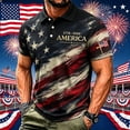 thumbnail image 2 of xfsWaSs Polo Shirts For Men 4Th Of July Usa Independence Day Shirt Patriotic Short Sleeve Tops Celebrate America's 250Th Anniversary Shirts Casual Wear, 2 of 5