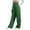 Green, variant on Wide Leg Sweatpants for Women Elastic High Waisted Drawstring Loose Pants with Pockets