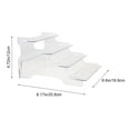thumbnail image 3 of Four-tier Plastic Riser for Display Plastic Model Display Stand Detachable Ladder Shelf, 3 of 8