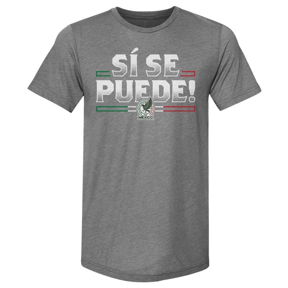 Men's 500 Level Gray Mexico National Team Si Se Puede Premium Tri-Blend T-Shirt