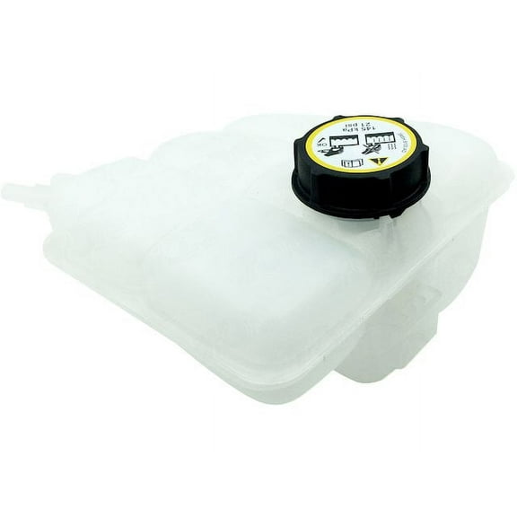 Front Engine Coolant Overflow Expansion Tank with Cap - Compatible with 2004 - 2013 Mazda 3 2005 2006 2007 2008 2009 2010 2011 2012