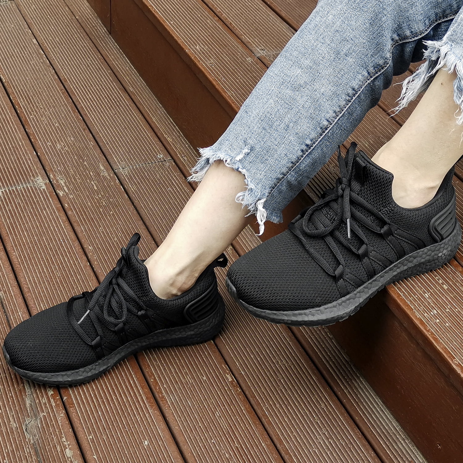 Feethit Women Running Shoes Slip on Comfortable Lightweight Walking Tennis Shoes Non Slip Hiking Work Gym Sneaker
