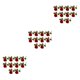 thumbnail image 1 of Ramo de Flores Artificiales 10 Piezas Rojo Advancent, 1 of 6