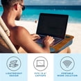 thumbnail image 2 of LapGear Portable Laptop Lap Desk, Fits up to 15.6" Laptop, Espresso Woodgrain, 2 of 7