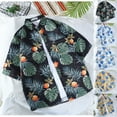 thumbnail image 5 of guisaled Beach Shirts for Men Slim Fit Short Sleeve Casual Dress Shirt Fashion Graphic Tees Shirt Summer Button Dowm Hawaiian Shirts, 5 of 5