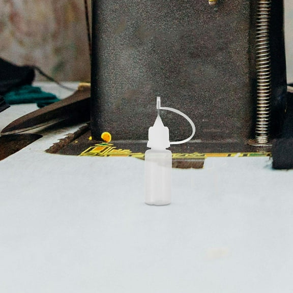 LEORX 10Pcs Empty Glue Bottles Transparent With Fine Tip For Crafting And DIY Projects