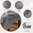 thumbnail image 5 of Grey Ombre Table Cloth Waterproof Tablecloths, Farmhouse Gray Gradient Modern Art Tablecloth Dining Table Cover for Kitchen Party Tabletop Outdoor, Square Tablecloth 54x54 Inch, 5 of 9