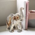 thumbnail image 4 of EeaseMX 3 estatuas de elefante de resina, delicadas esculturas de elefante de la fortuna, estatuas artísticas., 4 of 8