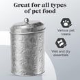 thumbnail image 5 of Amici Pet Puppy Paws Galvanized Food Canister 64 oz, 5 of 5