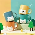 thumbnail image 3 of CHOK Plastic Cups   Unbreakable Coffee Mug Plastic with Handle  Reusable Plastic Mug Dishwasher Safe 1pcs, 3 of 6