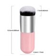 thumbnail image 3 of Chubby Kabuki Foundation Brush – Travel-Size Makeup Brush for Blending Liquid, Cream & Powder Cosmetics with Flawless Finish TIKA, 3 of 8
