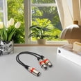thumbnail image 4 of XLR Splitter Cable, 3 Pin Dual XLR Female to Male Patch Y Cable Balanced Microphone Cord Audio Adaptor (1 Male to 2 Female) - 11.81in,1PC (Yellow), 4 of 8