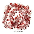thumbnail image 3 of CuiLiyq 6.56 Ft Valentines Heart Tinsel Garland Decorations, Hot Pink Metallic Garland Valentines Day Decorations, for Indoor Outdoor Holiday Wall Tree Wedding Party Home Ornaments (Hot Pink), 3 of 6