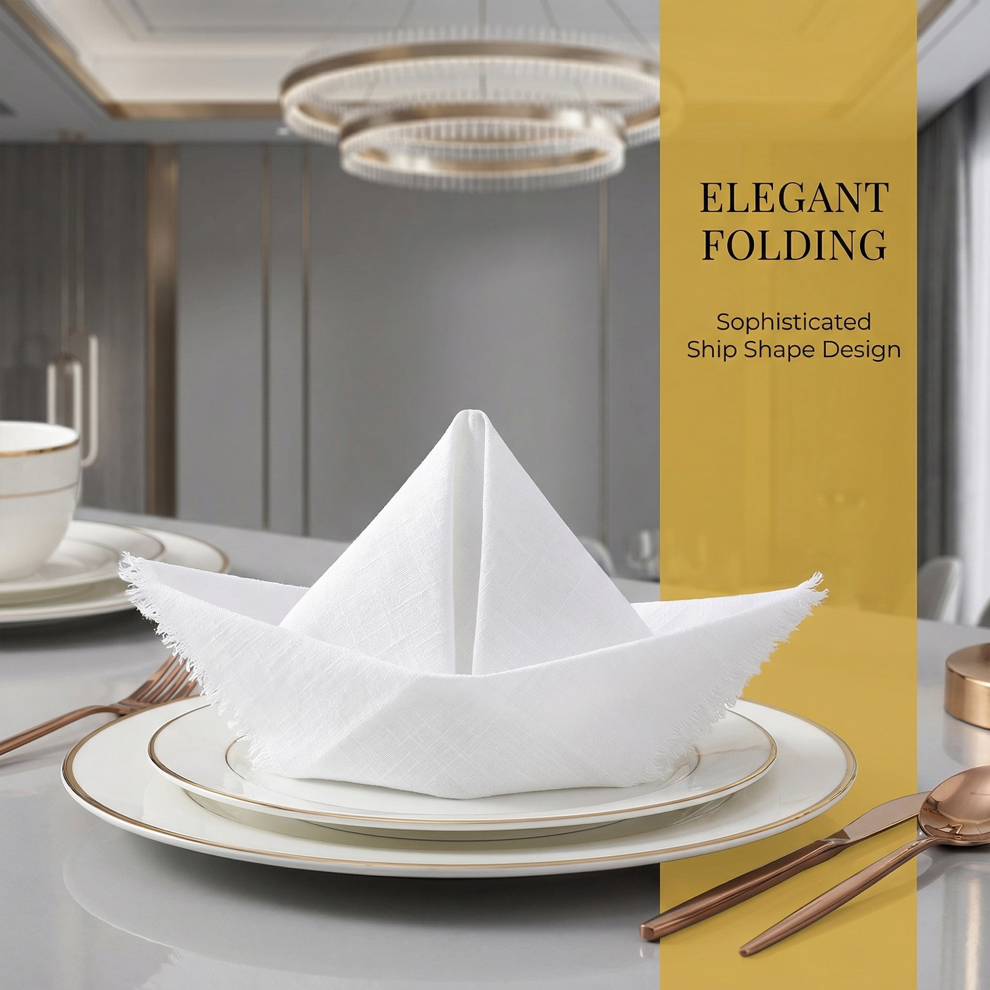 Unique Bargains 12Pcs Washable Cotton Dining Events Cloth Nspkins White 17x17inch