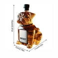 thumbnail image 3 of RBCKVXZ Wildlife Shaped Whiskey High Borosilicate Glass Bottle, Funny Whiskey Decanter Gifts for Men, Husband, Unique Engraved Whiskey Glasses, Home Bar Decoration for Whiskey Lovers (Dog), 3 of 7