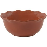 Better Homes and Gardens Ruffle 10" Serving Bowl, Dried Peach