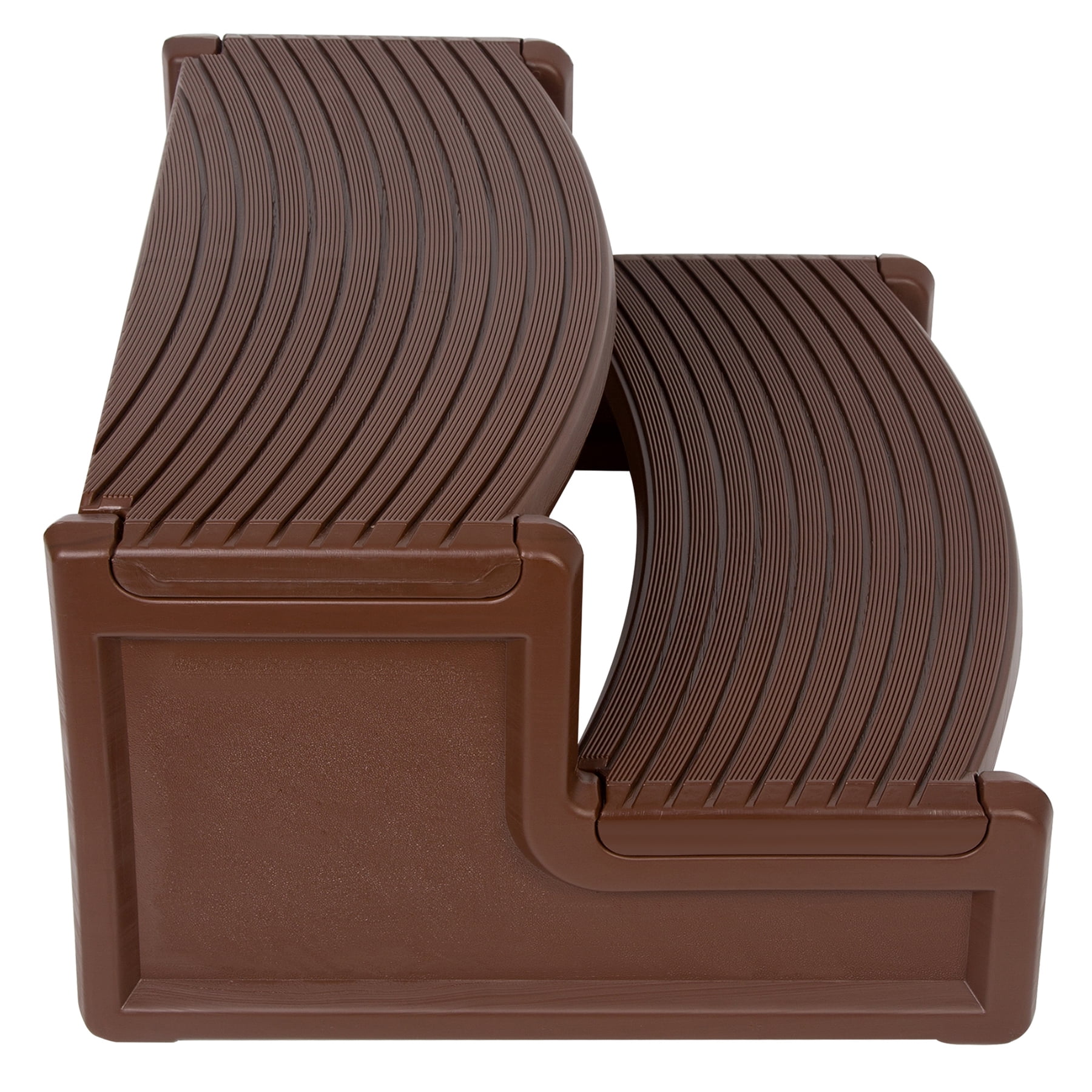 Kojem Spa Hot Tubs Step Stairs Outdoor Non Slip Portable for Sided Handi-Step Spa Pool Ladders Espresso Plastic