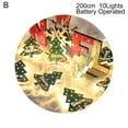 thumbnail image 2 of Christmas String Light Decorative Safe Cute Christmas LED Snowflake Wrought Iron Pendant Light for Shop, 2 of 8