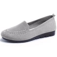 thumbnail image 4 of Dakaela Women's Mesh Flats Shoes Breathable Summer Casual Slip on Loafers Comfortable Ballet Walking Shoes with Rubber Sole Size 6-10, 4 of 6