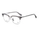 thumbnail image 4 of Montura de gafas de titanio puro para mujer con marco de línea de cejas con caja de personalidad, montura de gafas para miopía con luz azul anti-luz para hombre, 4 of 5