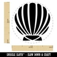 thumbnail image 2 of Scallop Seashell Beach Shell Ocean Self-Inking Rubber Stamp Ink Stamper - Black Ink - Medium 1 Inch, 2 of 7