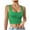 Green, variant on Uaswgudfs Tank Top for Women Sleeveless Square Neck Crop: Wide Straps, Slim Bodycon Fit, Stretchy Casual Wear, Summer Fashion Top & Basic Blouse Black L