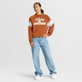 thumbnail image 3 of Women's Fanatics Texas Orange Texas Longhorns Oversized Hometown Premium Punt Coverage Raglan Pullover Sweatshirt, 3 of 5