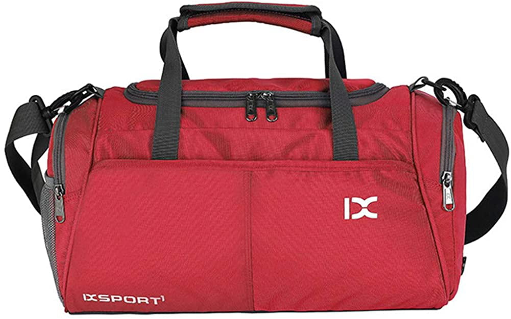 Size: 462222cm Female Handbag Male Large Capacity Short Travel Bag Color : Red Kaiyitong Sports Bag Sports Swimming Fitness Bag Dry and Wet Separation Travel Bag